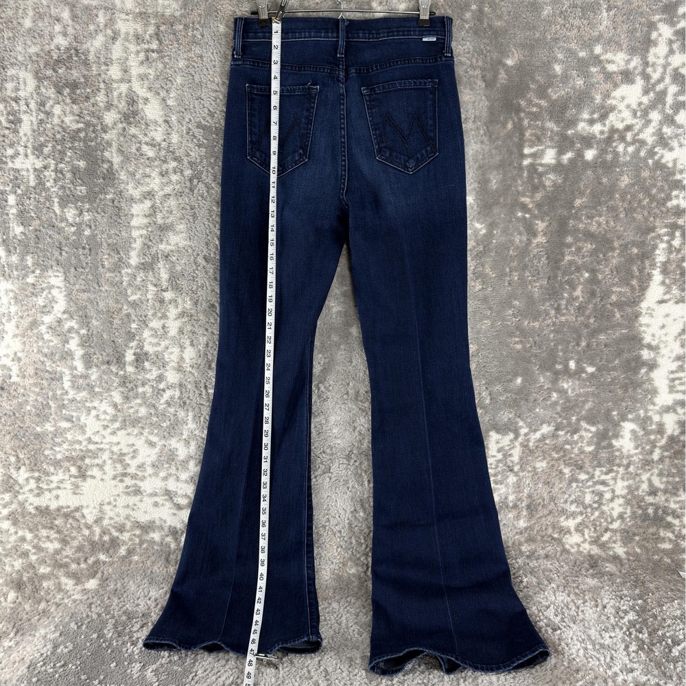 Mother Flare Jeans Womens 29 Blue Dark Wash Mid Rise Stretch Denim - Picture 2 of 12